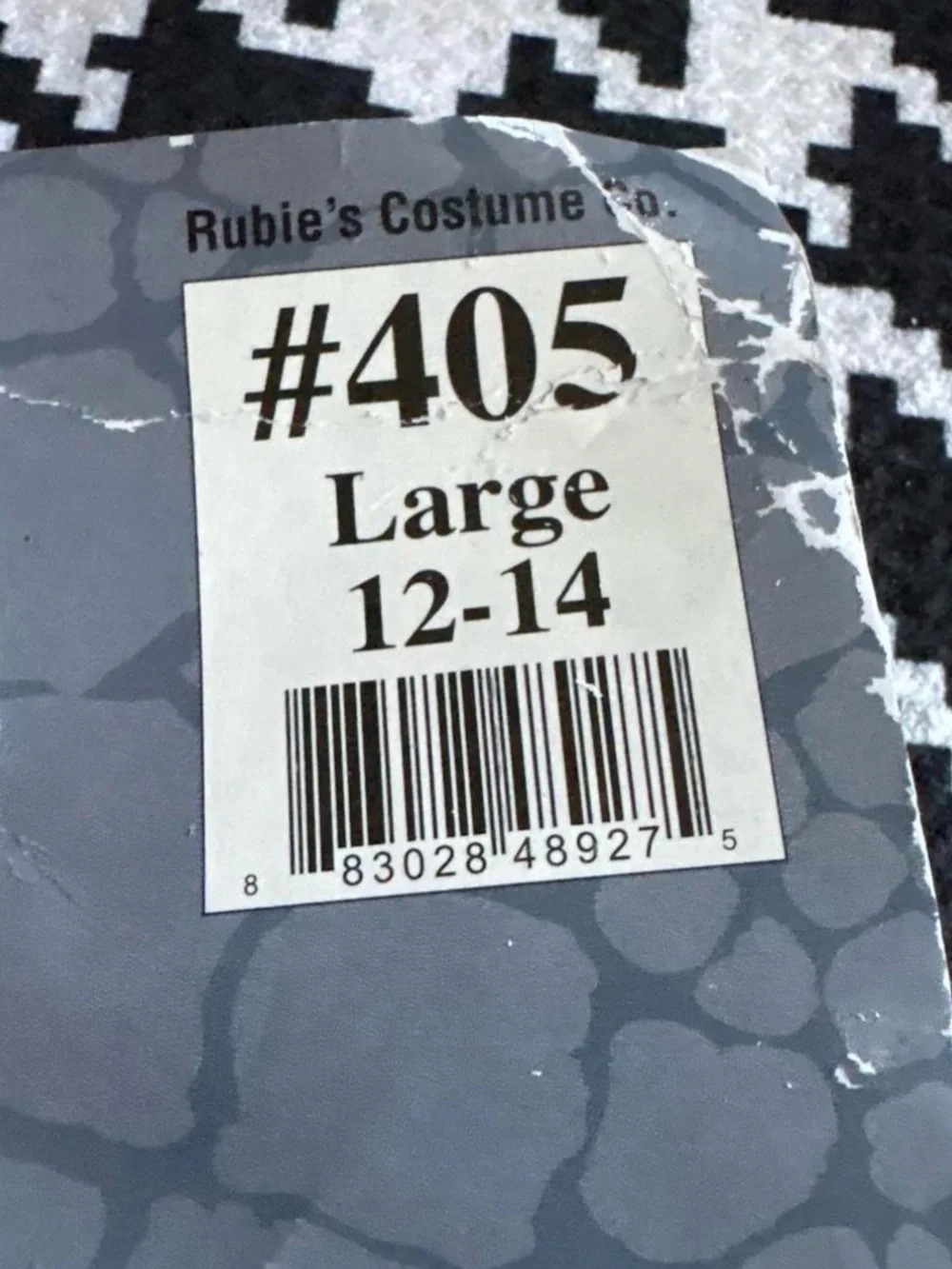 Rubie's Zebra Costume Dress in Black, White and Teal Trim